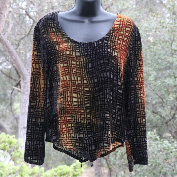 Designer Devore tunic - Picture 1 of 4